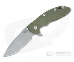 Hinderer XM-18 3.5" Tri-Way Flipper Spanto WF 20CV OD Green G10 WF Frame 0829