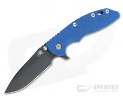 Hinderer XM-18 3.5" Blue G10 Tri-Way Spear Point Battle Black 20CV 0885