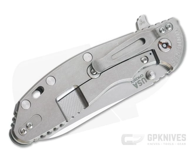 Hinderer XM-24 Sheepsfoot Stonewashed 20CV Blue/Black G10 Tri-Way Pivot Flipper 4 Hinderer XM-24 Sheepsfoot Stonewashed 20CV Blue/Black G10 Tri-Way Pivot Flipper - Image 2