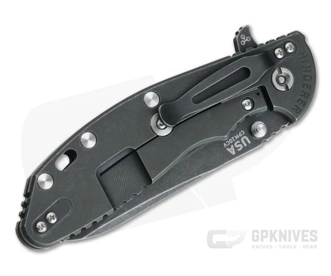 Hinderer XM-24 Sheepsfoot Battle Black DLC 20CV FDE G10 Tri-Way Pivot Flipper 4 Hinderer XM-24 Sheepsfoot Battle Black DLC 20CV FDE G10 Tri-Way Pivot Flipper - Image 2