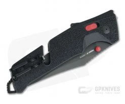 SOG Trident AT Black & Red Serrated PVD D2 Black GRN AT-XR Lock Assisted Folder 11-12-02-57 -Rescue Knives Sales Store 11 12 02 57 2