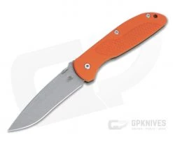 Hinderer Firetac Recurve 20CV Orange G10 Tri-Way Battle Bronze Titanium Frame Lock Folder 1102
