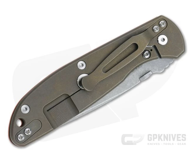 Hinderer Firetac Recurve 20CV Orange G10 Tri-Way Battle Bronze Titanium Frame Lock Folder 1102 4 Hinderer Firetac Recurve 20CV Orange G10 Tri-Way Battle Bronze Titanium Frame Lock Folder 1102 - Image 2