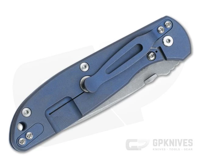 Hinderer Firetac Recurve 20CV Blue G10 Tri-Way Battle Blue Titanium Frame Lock Folder 1103 4 Hinderer Firetac Recurve 20CV Blue G10 Tri-Way Battle Blue Titanium Frame Lock Folder 1103 - Image 2