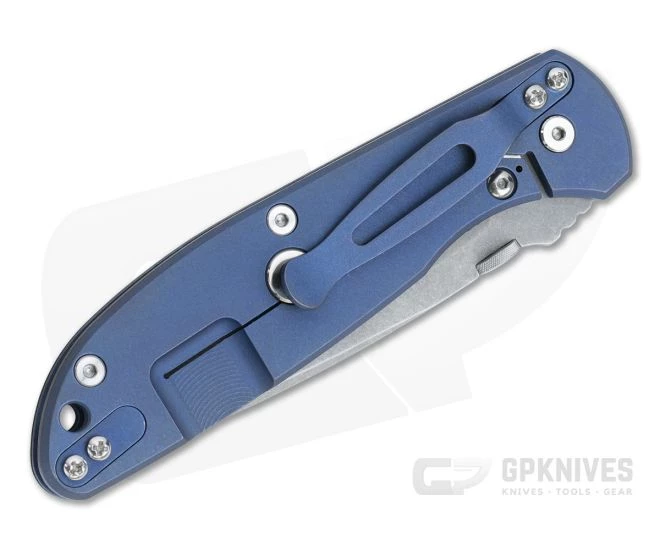 Hinderer Firetac Recurve 20CV Black G10 Tri-Way Battle Blue Titanium Frame Lock Folder 1105 4 Hinderer Firetac Recurve 20CV Black G10 Tri-Way Battle Blue Titanium Frame Lock Folder 1105 - Image 2