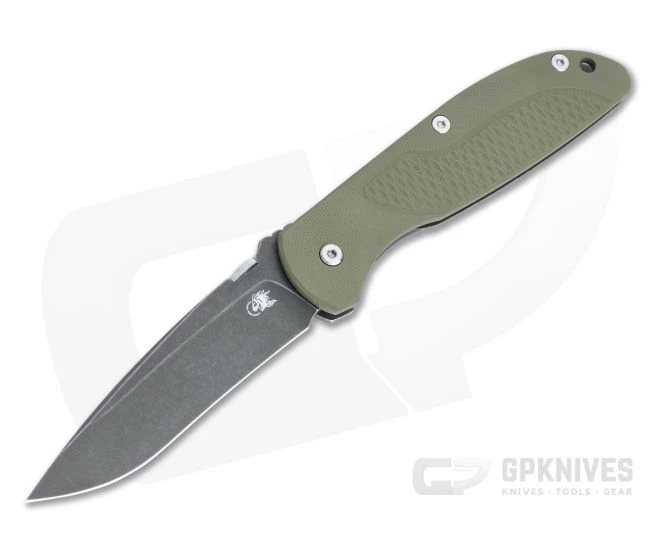 Hinderer Firetac Recurve Battle Black 20CV OD Green G10 Tri-Way Titanium Frame Lock Folder 1144 3 Hinderer Firetac Recurve Battle Black 20CV OD Green G10 Tri-Way Titanium Frame Lock Folder 1144