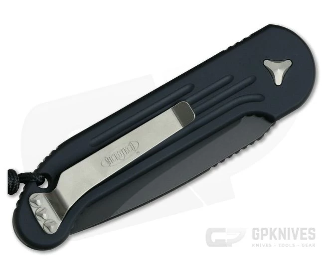 Microtech LUDT 204P Black Standard Automatic Knife 135-1 4 Microtech LUDT 204P Black Standard Automatic Knife 135-1 - Image 2