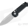 Microtech LUDT Stonewashed Elmax Plain Edge Black Automatic Knife 135-10 -Rescue Knives Sales Store 135 10 elmax 1