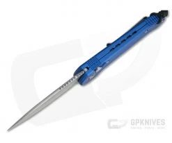 Microtech LUDT Apocalyptic M390 Plain Edge Blue Automatic Knife 135-10APBL -Rescue Knives Sales Store 135 10apbl m390 3