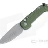 Microtech LUDT Apocalyptic M390 Plain Edge OD Green Automatic Knife 135-10APOD -Rescue Knives Sales Store 135 10apod m390 1