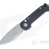 Microtech LUDT Apocalyptic Partially Serrated XHP Black Automatic Knife 135-11AP -Rescue Knives Sales Store 135 11ap xhp 1