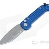 Microtech LUDT Apocalyptic M390 Serrated Edge Blue Automatic Knife 135-11APBL -Rescue Knives Sales Store 135 11apbl m390