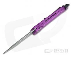 Microtech LUDT Apocalyptic M390 Serrated Edge Violet Automatic Knife 135-11APVI -Rescue Knives Sales Store 135 11apvi m390 3