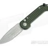 Microtech LUDT Stonewash Partially Serrated OD Green Automatic Knife 135-11OD-M390 2 Microtech LUDT Stonewash Partially Serrated OD Green Automatic Knife 135-11OD-M390 -Rescue Knives Sales Store 135 11od