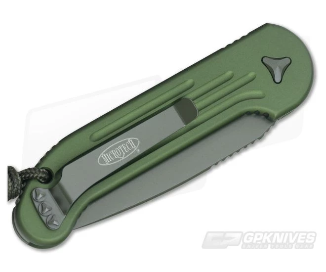 Microtech LUDT Green Standard Automatic Knife 135-1GR 4 Microtech LUDT Green Standard Automatic Knife 135-1GR - Image 2