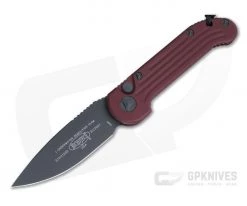 Microtech LUDT Black Standard Elmax Merlot Automatic Knife 135-1MR