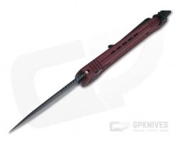 Microtech LUDT Black Standard Elmax Merlot Automatic Knife 135-1MR -Rescue Knives Sales Store 135 1mr elmax 3 1