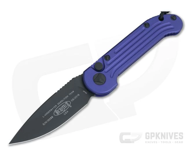 Microtech LUDT Black Standard CTS-204P Purple Automatic Knife 135-1PU 3 Microtech LUDT Black Standard CTS-204P Purple Automatic Knife 135-1PU