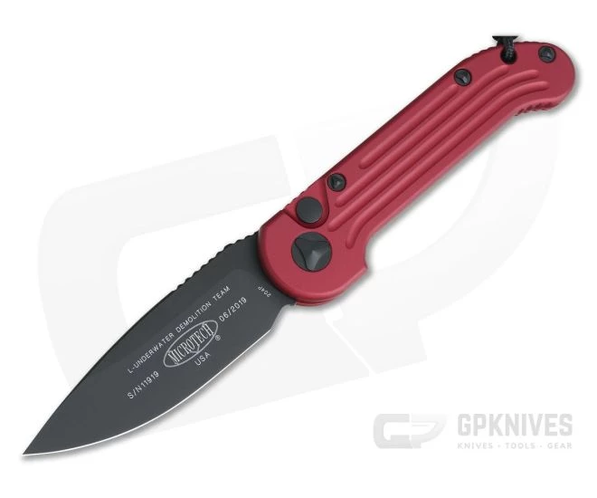 Microtech LUDT Red Standard Black CTS-204P Automatic Knife 135-1RD 3 Microtech LUDT Red Standard Black CTS-204P Automatic Knife 135-1RD