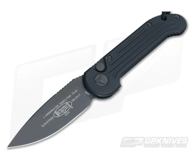 Microtech LUDT Tactical Black M390 Automatic Knife 135-1T 3 Microtech LUDT Tactical Black M390 Automatic Knife 135-1T