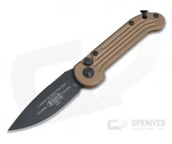 Microtech LUDT Tan Standard Black CTS-204P Automatic Knife 135-1TA