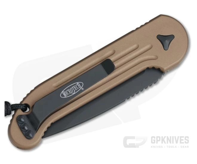 Microtech LUDT Tan Standard Black CTS-204P Automatic Knife 135-1TA 4 Microtech LUDT Tan Standard Black CTS-204P Automatic Knife 135-1TA - Image 2