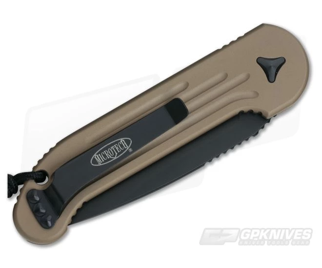 Microtech LUDT Tan Standard Automatic Knife 135-1TA-M390 4 Microtech LUDT Tan Standard Automatic Knife 135-1TA-M390 - Image 2