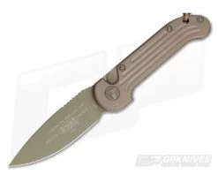 Microtech LUDT Full Tan Standard Automatic Knife 135-1TN