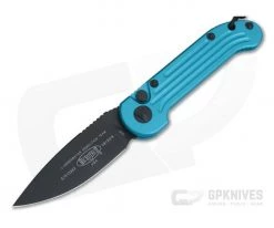Microtech LUDT Black Standard CTS-204P Turquoise Automatic Knife 135-1TQ
