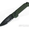 Microtech LUDT OD Green Part Serrated Automatic Knife 135-2OD