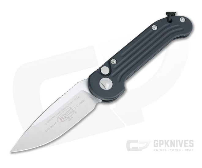 Microtech LUDT Satin CTS-204P Plain Edge Black Automatic Knife 135-4 3 Microtech LUDT Satin CTS-204P Plain Edge Black Automatic Knife 135-4
