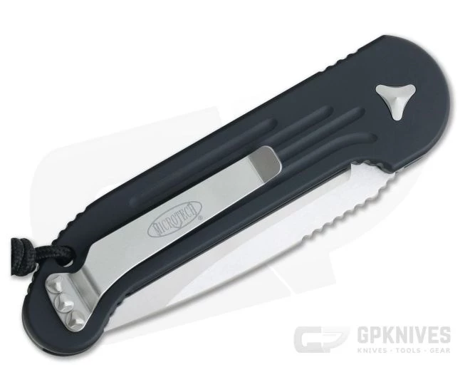 Microtech LUDT Satin CTS-204P Plain Edge Black Automatic Knife 135-4 5 Microtech LUDT Satin CTS-204P Plain Edge Black Automatic Knife 135-4 - Image 3