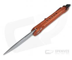 Microtech LUDT Satin Plain CTS-204P Orange Automatic Knife 135-4OR -Rescue Knives Sales Store 135 4or 204p 3
