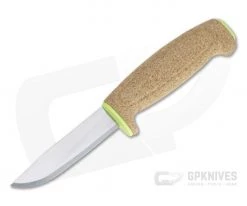 Mora of Sweden Lime Green Floating Cork Plain Stainless Steel Fixed Blade 13686