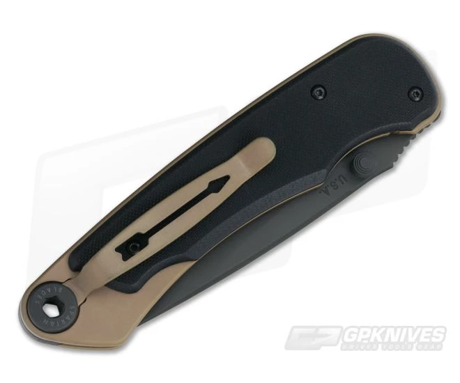 Spartan Blades Akribis Folding Knife FDE Handle w/Black G10 4 Spartan Blades Akribis Folding Knife FDE Handle w/Black G10 - Image 2
