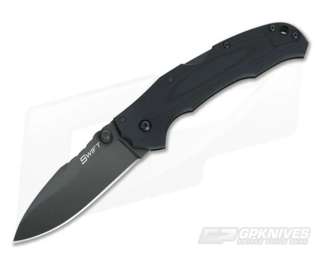 Cold Steel Swift II Black Assisted Folder Lock Back 22AB 3 Cold Steel Swift II Black Assisted Folder Lock Back 22AB