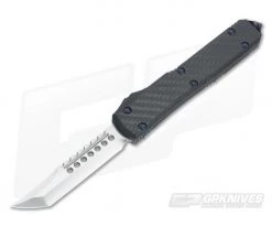 Marfione Custom Ultratech CF Hellhound Tanto Mirror Polish OTF Automatic Knife #2