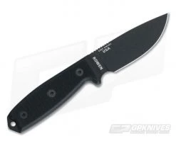 ESEE 3MIL Black Plain Blade Black G10 Black Sheath -Rescue Knives Sales Store 3mil p blk 3