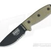 ESEE 3MIL Black Part Serrated Blade Black Sheath