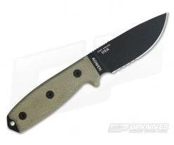 ESEE 3MIL Black Part Serrated Blade Black Sheath 7 ESEE 3MIL Black Part Serrated Blade Black Sheath -Rescue Knives Sales Store 3mil s b 3 1
