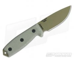 ESEE 3 Plain Edge with MOLLE Back Dark Earth Blade -Rescue Knives Sales Store 3p mb de 3