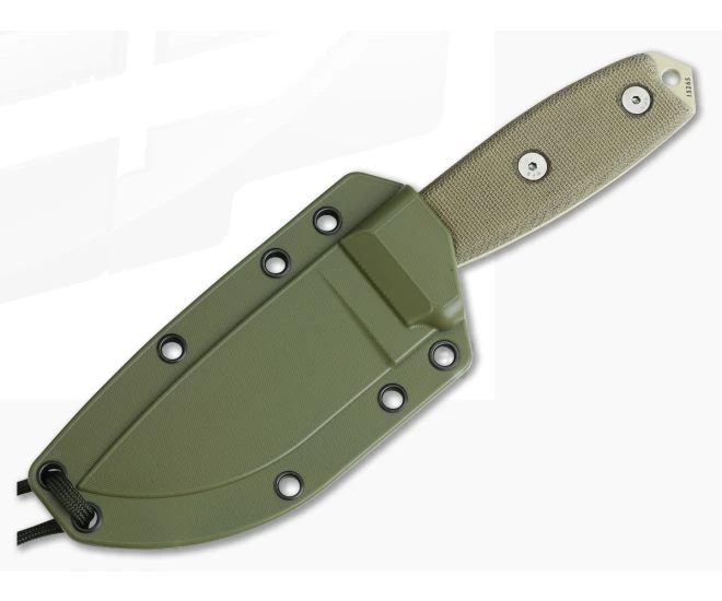 ESEE 3S Partially Serrated Desert Tan OD Sheath 4 ESEE 3S Partially Serrated Desert Tan OD Sheath - Image 2