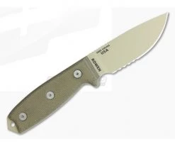 ESEE 3S Partially Serrated Desert Tan OD Sheath 7 ESEE 3S Partially Serrated Desert Tan OD Sheath -Rescue Knives Sales Store 3s dt 3