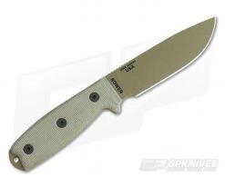 ESEE 4 Plain Edge with MOLLE Back Dark Earth Blade -Rescue Knives Sales Store 4p mb de 3