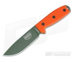 ESEE 4 OD Green Plain Edge Orange G10 Black Sheath