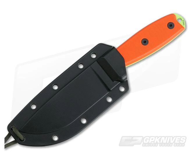 ESEE 4 Venom Green Plain Edge Orange G10 Black Sheath 4 ESEE 4 Venom Green Plain Edge Orange G10 Black Sheath - Image 2