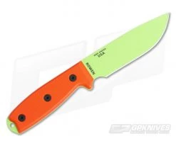 ESEE 4 Venom Green Plain Edge Orange G10 Black Sheath 7 ESEE 4 Venom Green Plain Edge Orange G10 Black Sheath -Rescue Knives Sales Store 4p vg 3