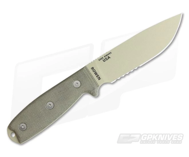 ESEE 4S Desert Tan Partially Serrated 5 ESEE 4S Desert Tan Partially Serrated - Image 3