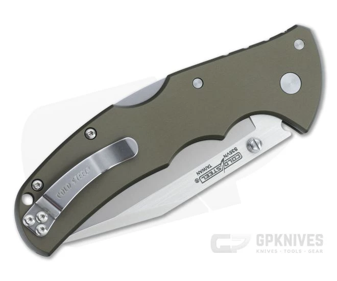 Cold Steel Code 4 Clip Point Satin S35VN Gunmetal Gray Aluminum Folder 58PC 4 Cold Steel Code 4 Clip Point Satin S35VN Gunmetal Gray Aluminum Folder 58PC - Image 2