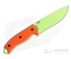 ESEE 5P Venom Green Orange G10 with Black Kydex Sheath -Rescue Knives Sales Store 5p vg e 3